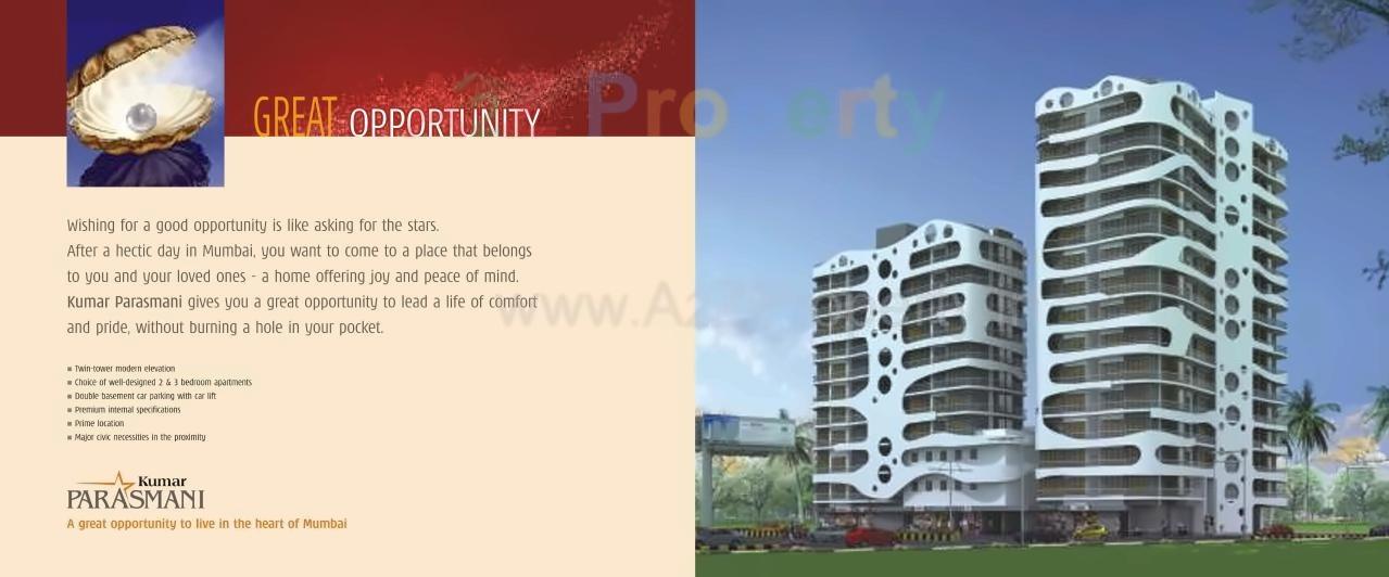 3D Elevation of real estate project Parasmani located at Mumbai-city, MumbaiCity, Maharashtra
