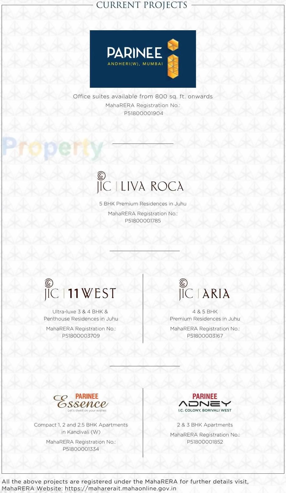  of real estate project Parinee Eminence located at Ward-gsouth, MumbaiCity, Maharashtra