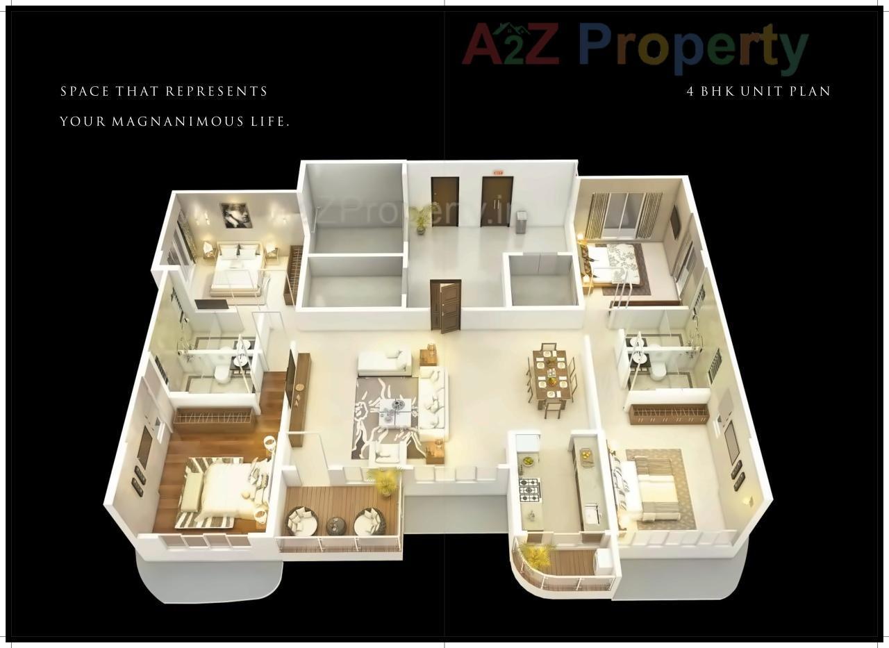 Layout of real estate project Park Pallazzo located at Fnorth400014, MumbaiCity, Maharashtra