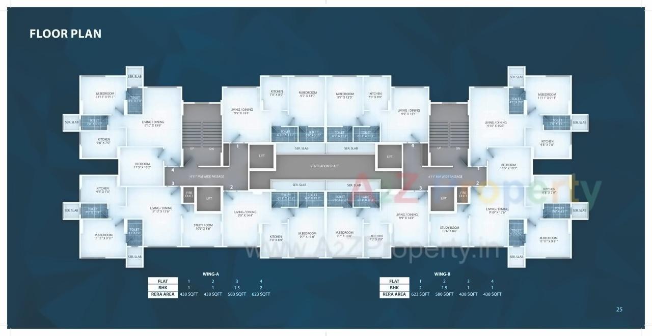 Layout of real estate project Poddar Spraha Diamond located at Mumbai-city, MumbaiCity, Maharashtra