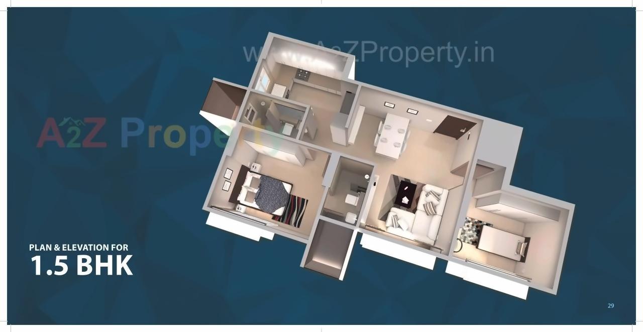 Layout of real estate project Poddar Spraha Diamond located at Mumbai-city, MumbaiCity, Maharashtra