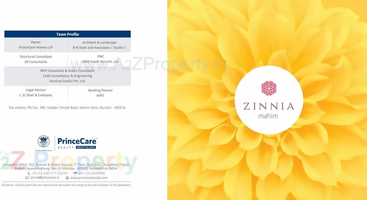  of real estate project Princecare Zinnia located at Gnorth400016, MumbaiCity, Maharashtra