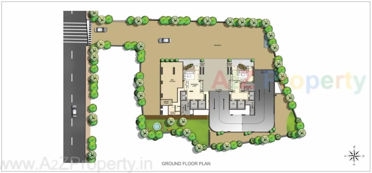 Layout of real estate project Princecare Zinnia located at Gnorth400016, MumbaiCity, Maharashtra