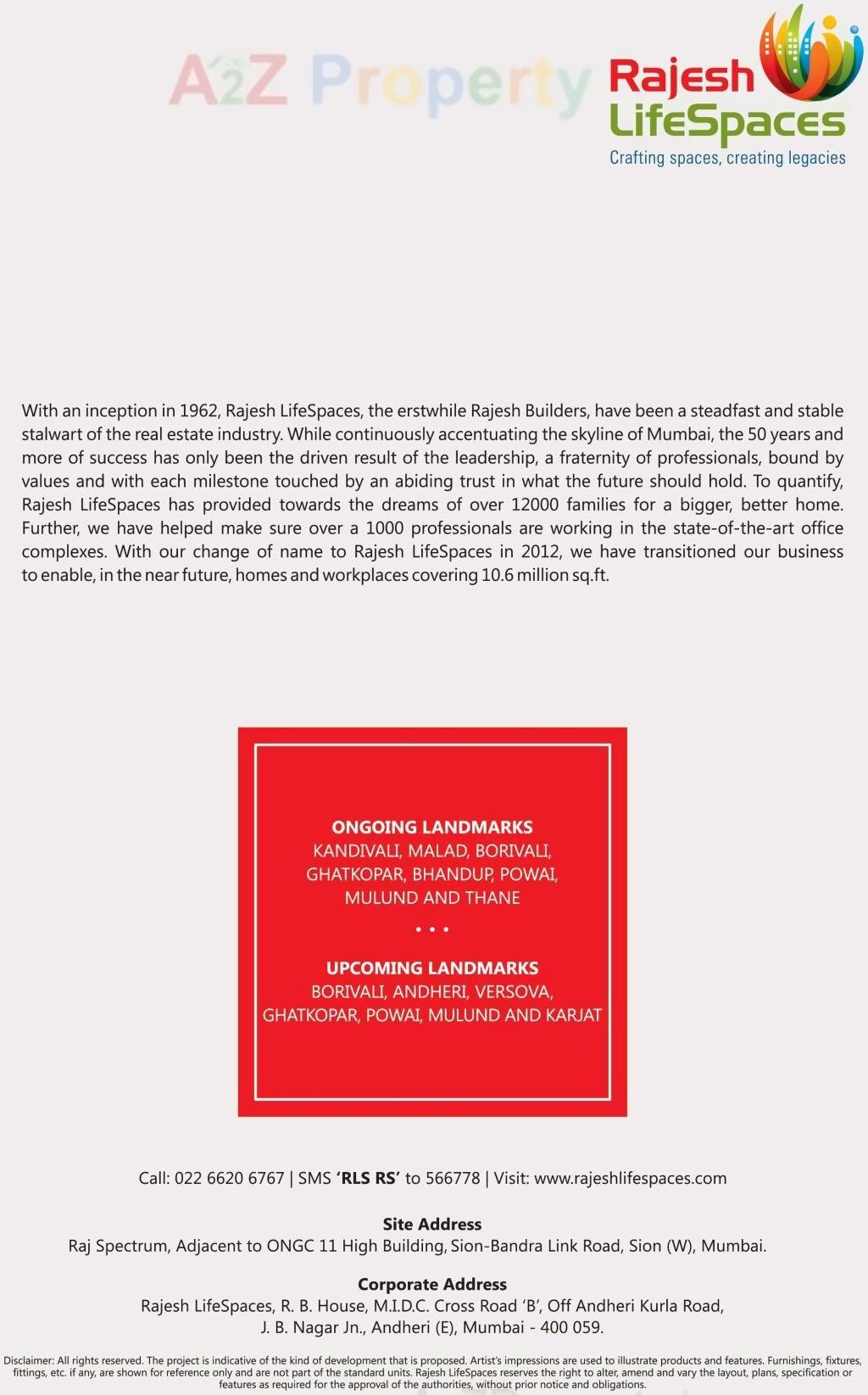  of real estate project Raj Spectrum located at Mumbai-city, MumbaiCity, Maharashtra