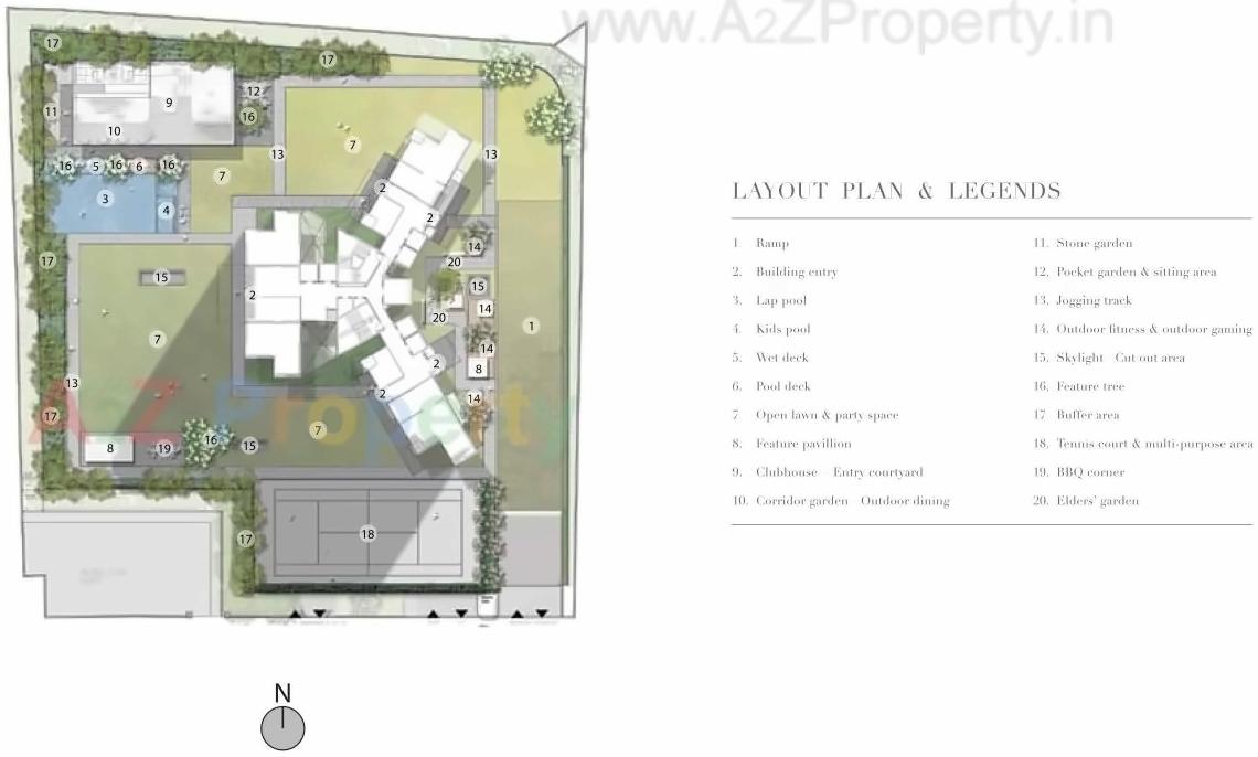 Layout of real estate project Runwal Reserve located at Mumbai-city, MumbaiCity, Maharashtra