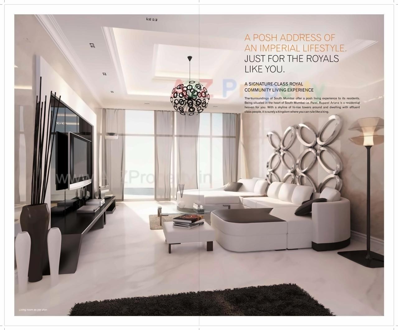 3D Elevation of real estate project Ruparel Ariana located at Fsouth400015, MumbaiCity, Maharashtra