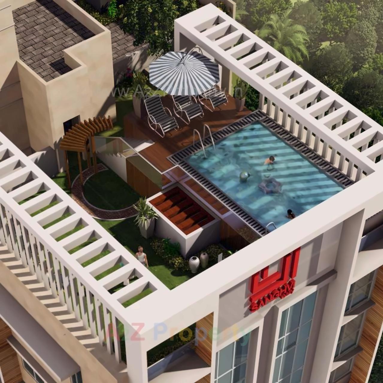 3D Elevation of real estate project Sanghvi Evana located at Gsouth400013, MumbaiCity, Maharashtra
