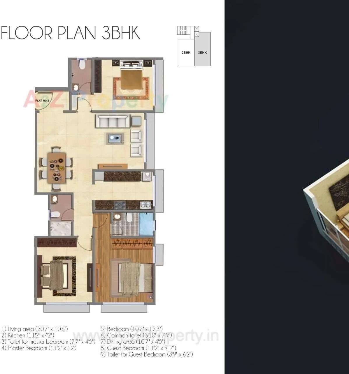 Layout of real estate project Sanghvi Evana located at Gsouth400013, MumbaiCity, Maharashtra