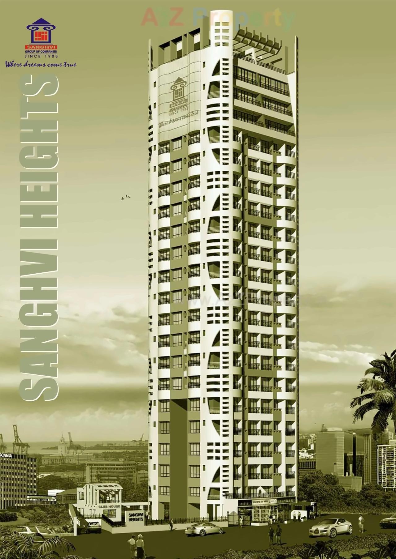 3D Elevation of real estate project Sanghvi Heights located at Mumbai-city, MumbaiCity, Maharashtra