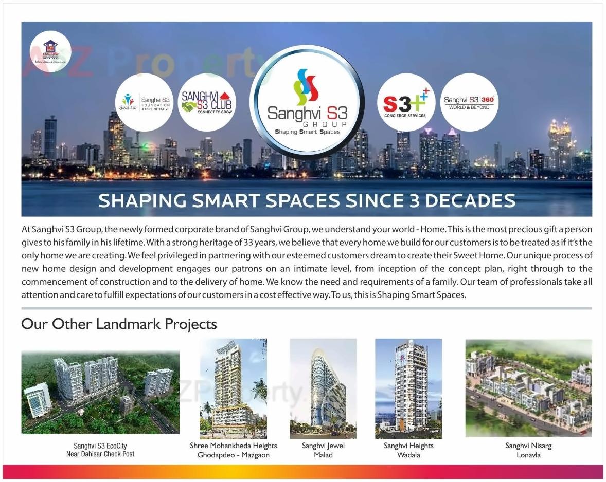  of real estate project Sanghvi S3 Paradise located at Mumbai-city, MumbaiCity, Maharashtra