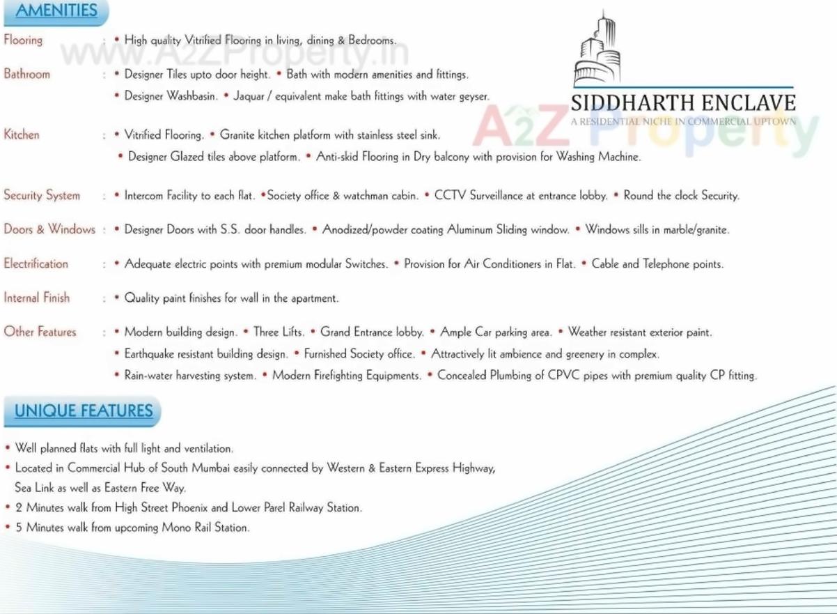  of real estate project Siddharth Enclave located at Gsouth400013, MumbaiCity, Maharashtra