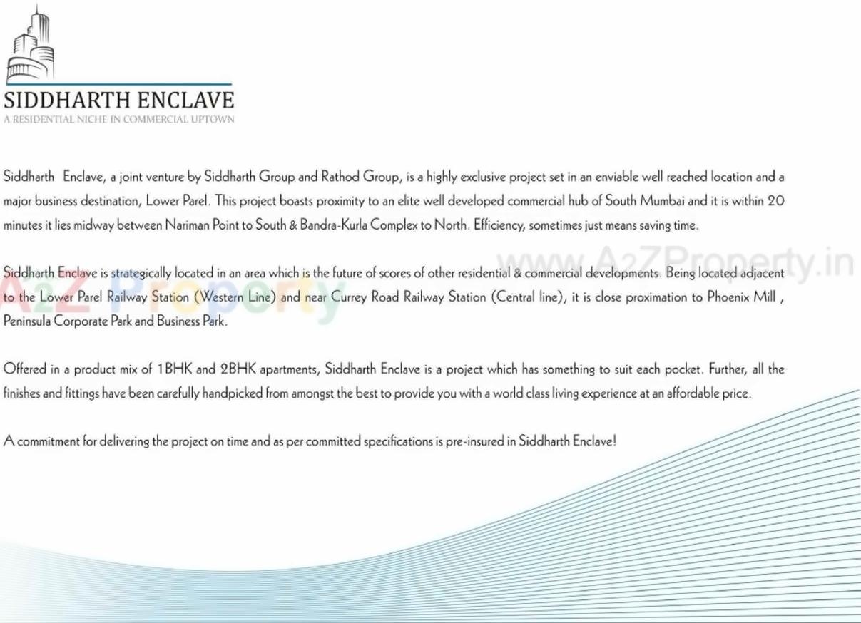  of real estate project Siddharth Enclave located at Gsouth400013, MumbaiCity, Maharashtra