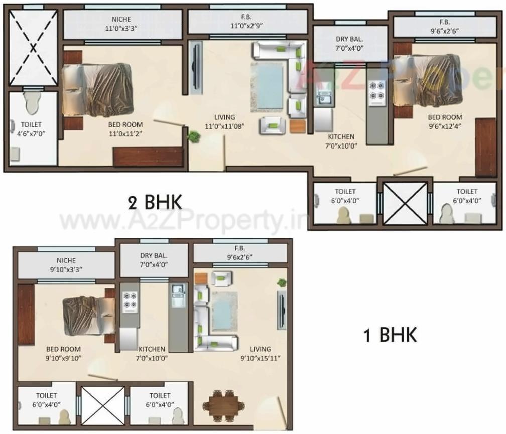 Layout of real estate project Siddharth Enclave located at Gsouth400013, MumbaiCity, Maharashtra