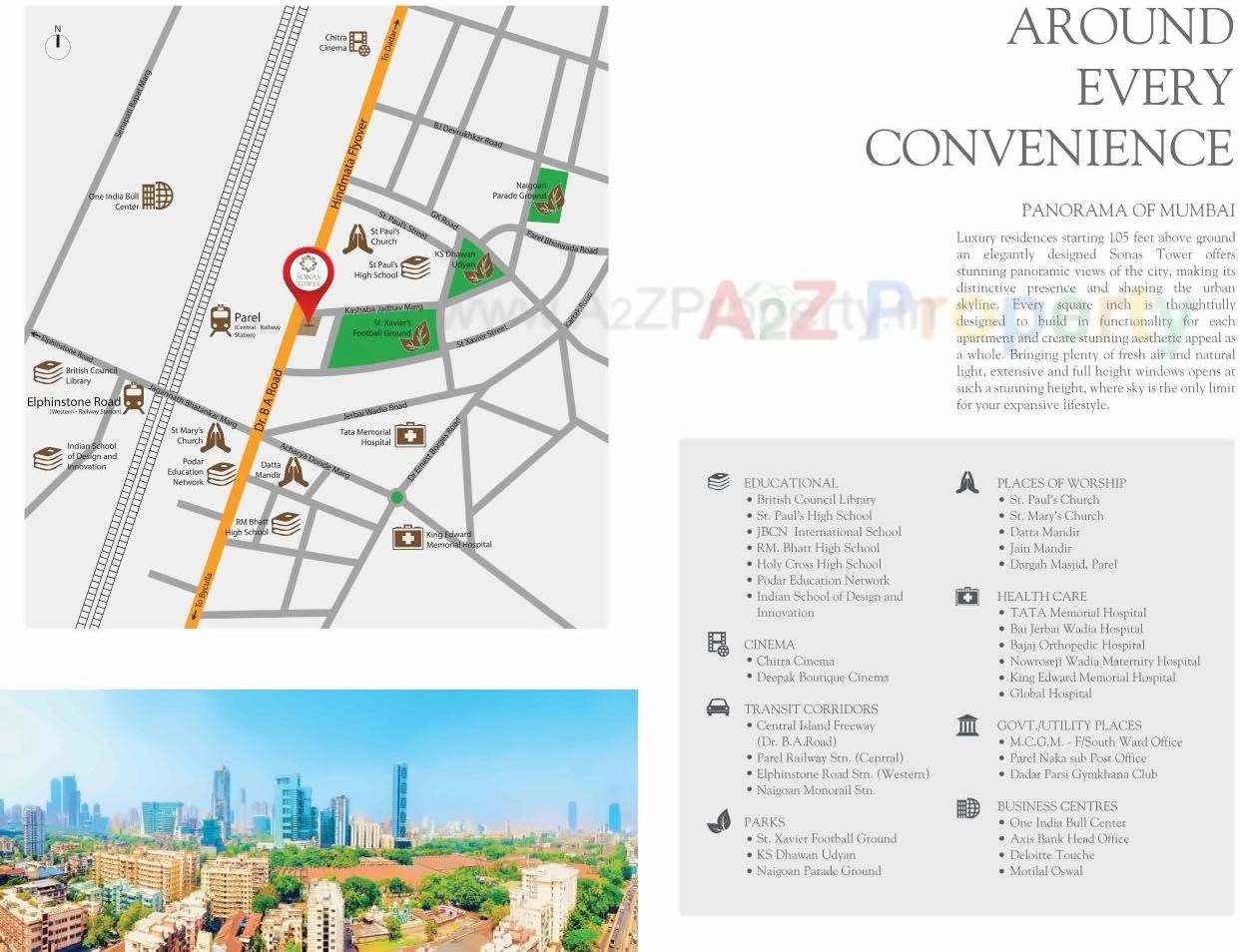  of real estate project Sonas Tower located at Fsouth400012, MumbaiCity, Maharashtra