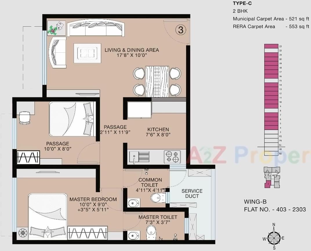 Layout of real estate project The Baya Victoria located at E400011, MumbaiCity, Maharashtra