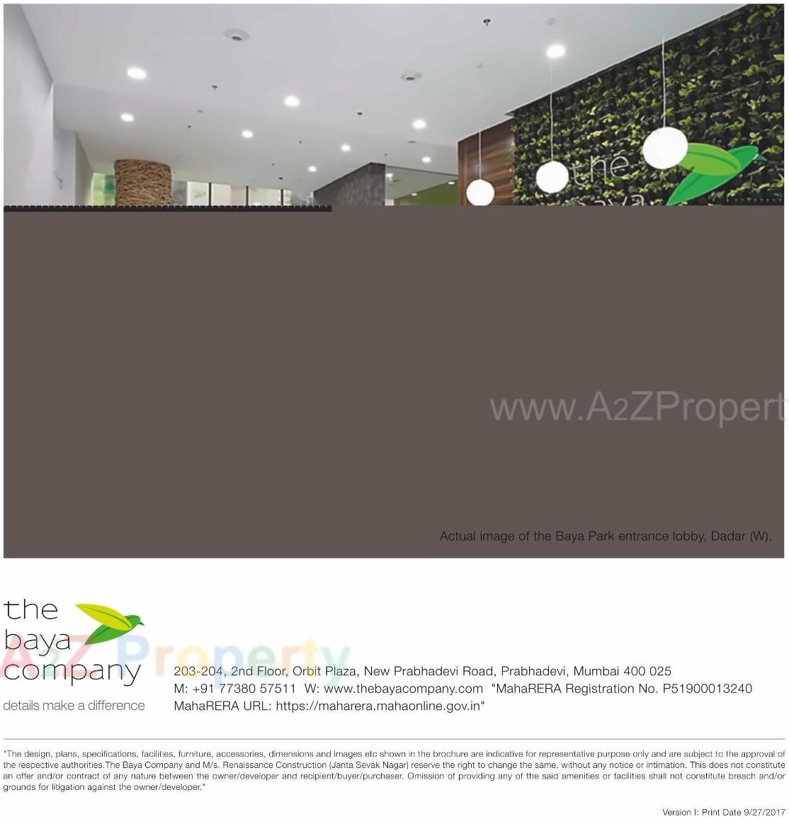  of real estate project The Baya Victoria located at E400011, MumbaiCity, Maharashtra