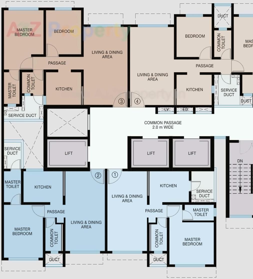 Layout of real estate project The Baya Victoria located at E400011, MumbaiCity, Maharashtra