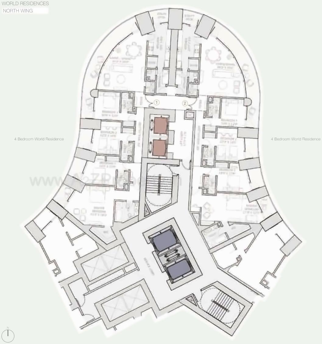 Image 24830 27 1 of real estate project The World Towers   World One   Tier Ii located at Gsouth400013, MumbaiCity, Maharashtra