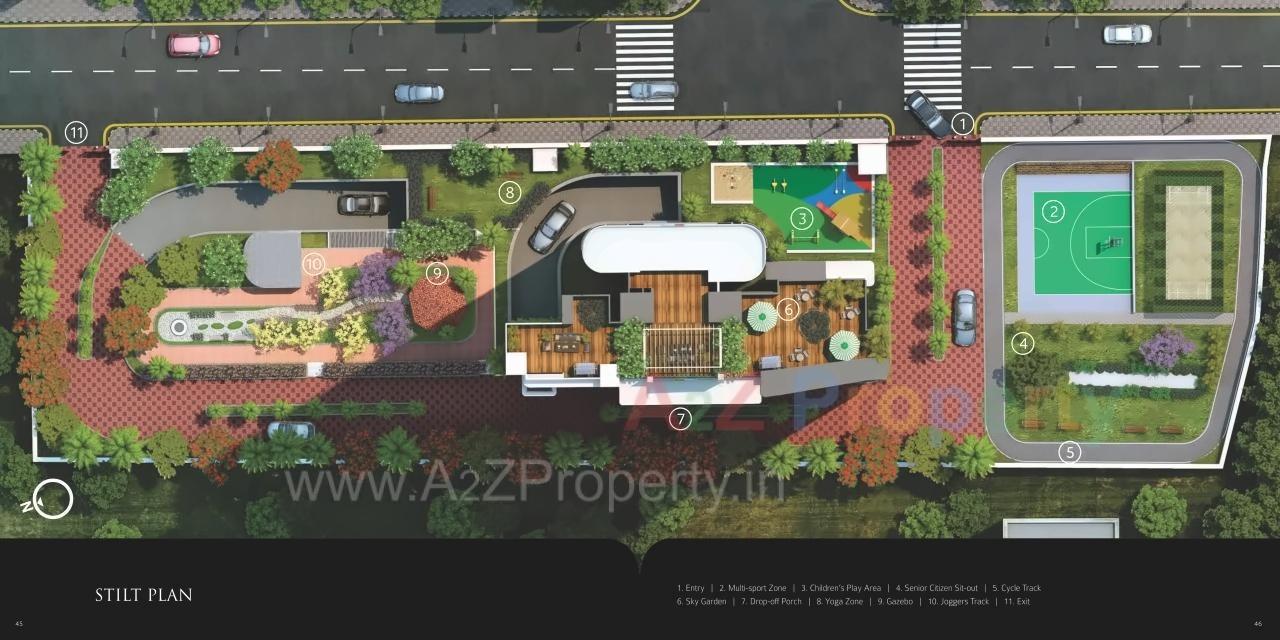 Layout of real estate project Tridhaatu Kshitij located at Mumbai-city, MumbaiCity, Maharashtra