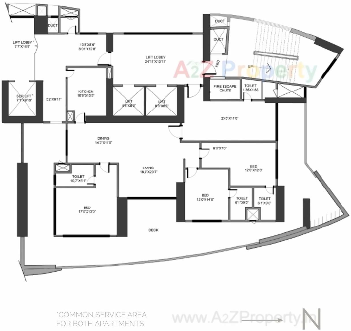 Layout of real estate project Wing B Of Composite  Imperial Edge located at Abcd400034, MumbaiCity, Maharashtra