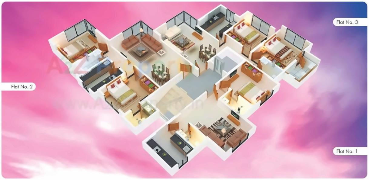 Layout of real estate project 117 Residency located at Kurla, MumbaiSuburban, Maharashtra