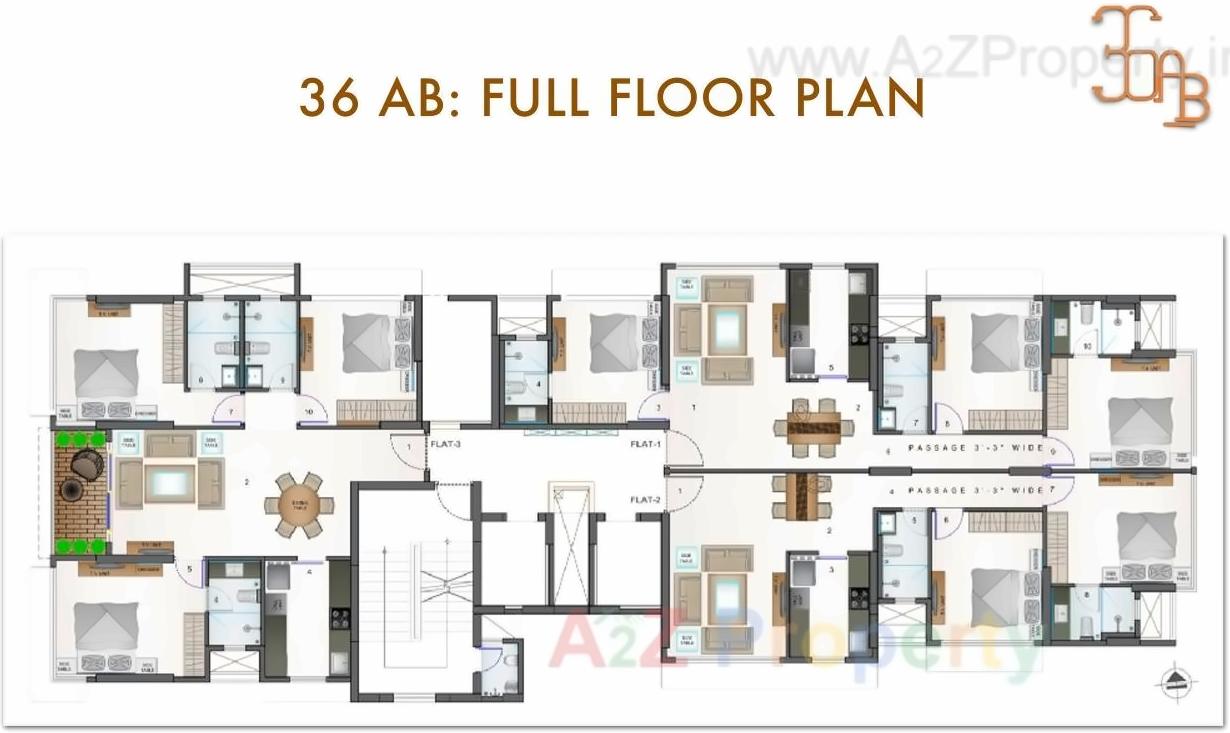 Layout of real estate project 36 Ab   Anand Bhavan located at Andheri, MumbaiSuburban, Maharashtra