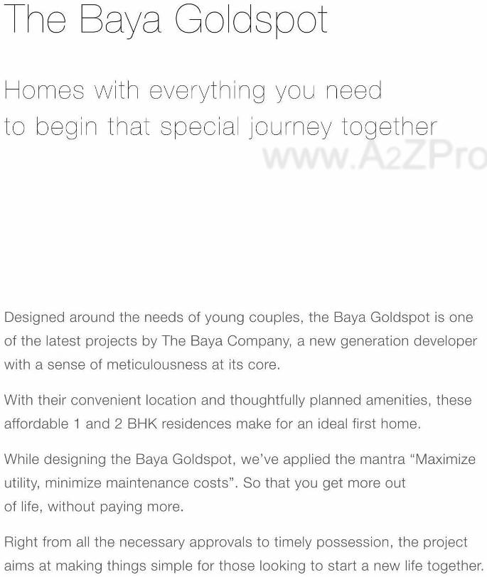  of real estate project 7th Floor   C   The Baya Goldspot located at Andheri, MumbaiSuburban, Maharashtra