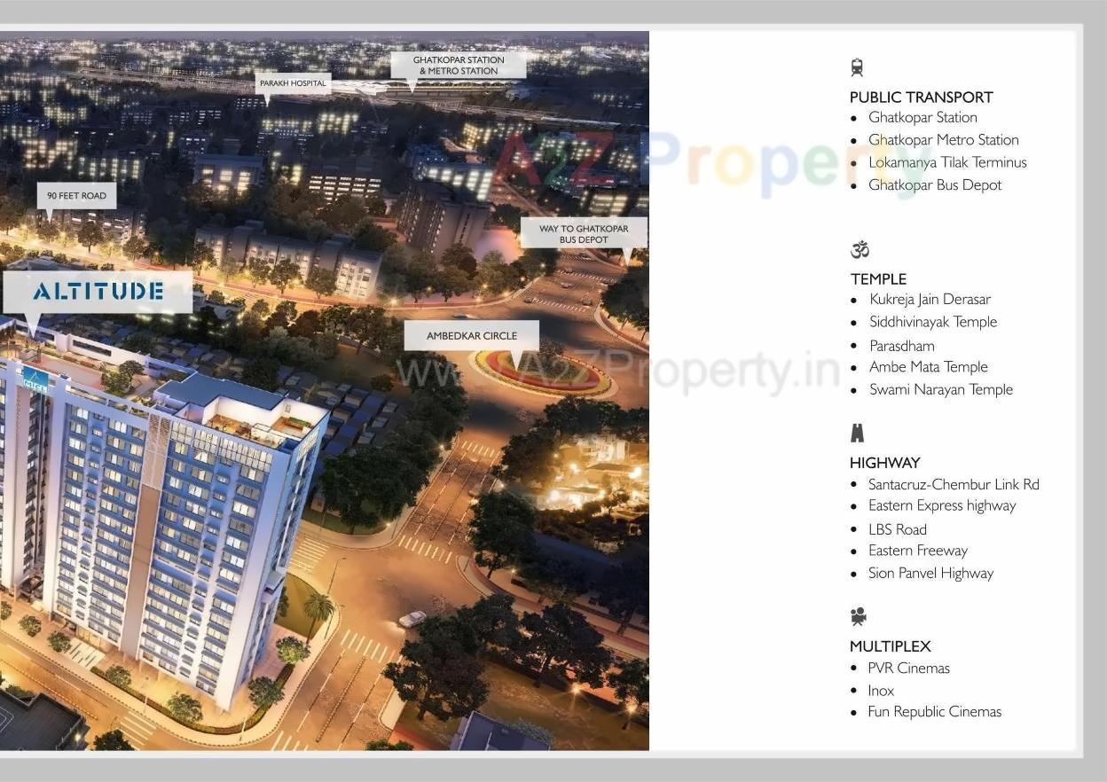 3D Elevation of real estate project Aaradhya Nine located at Kurla, MumbaiSuburban, Maharashtra