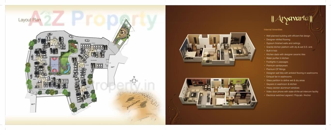 Layout of real estate project Aaryavarta located at Andheri, MumbaiSuburban, Maharashtra