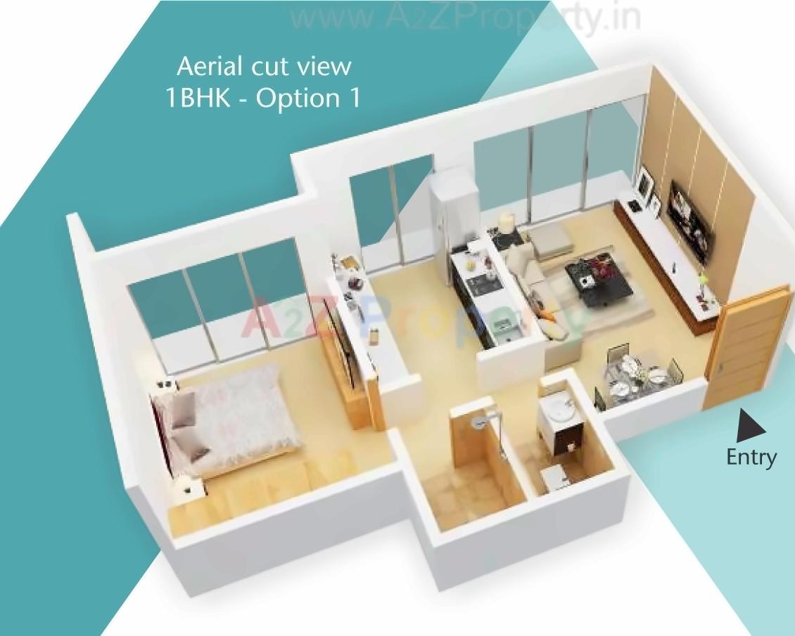 Layout of real estate project Aayush Aura located at Kurla, MumbaiSuburban, Maharashtra