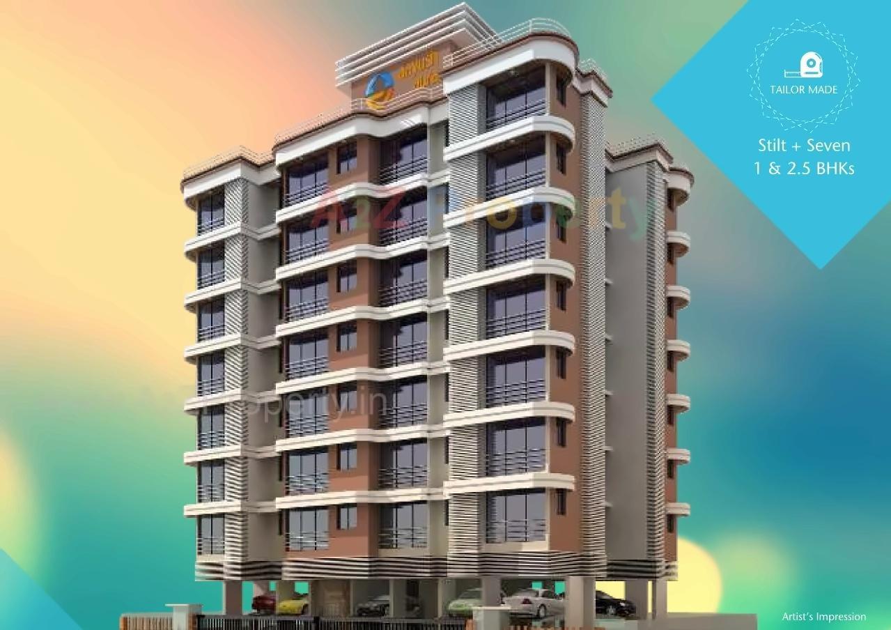 3D Elevation of real estate project Aayush Aura located at Kurla, MumbaiSuburban, Maharashtra