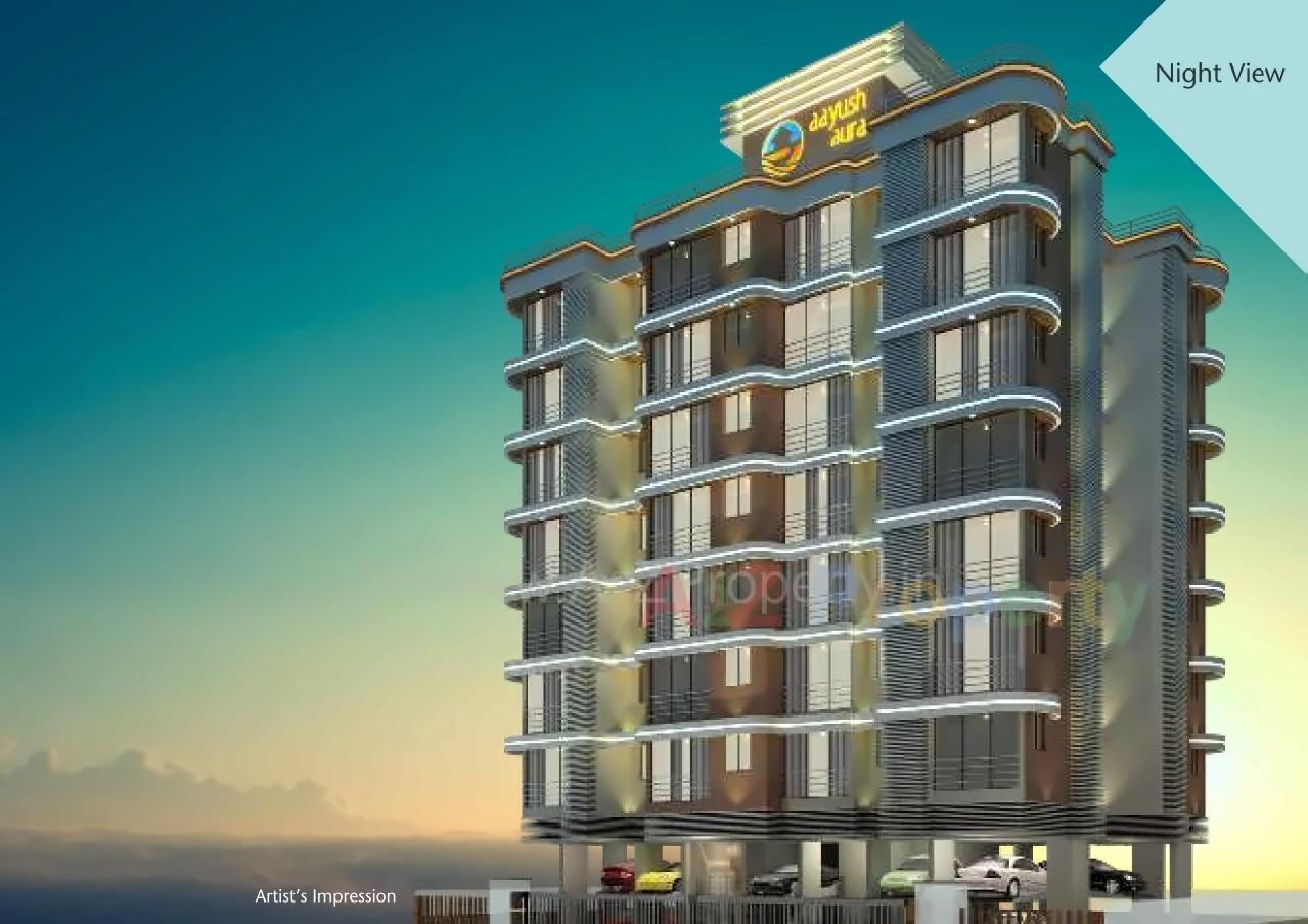 3D Elevation of real estate project Aayush Aura located at Kurla, MumbaiSuburban, Maharashtra