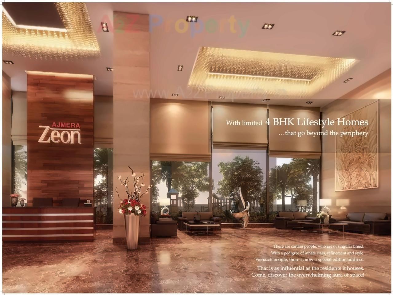 3D Elevation of real estate project Ajmera Zeon located at Kurla, MumbaiSuburban, Maharashtra