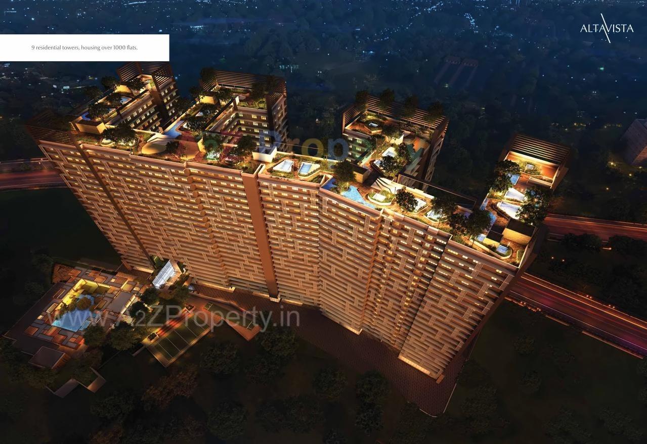3D Elevation of real estate project Altavista located at Kurla, MumbaiSuburban, Maharashtra