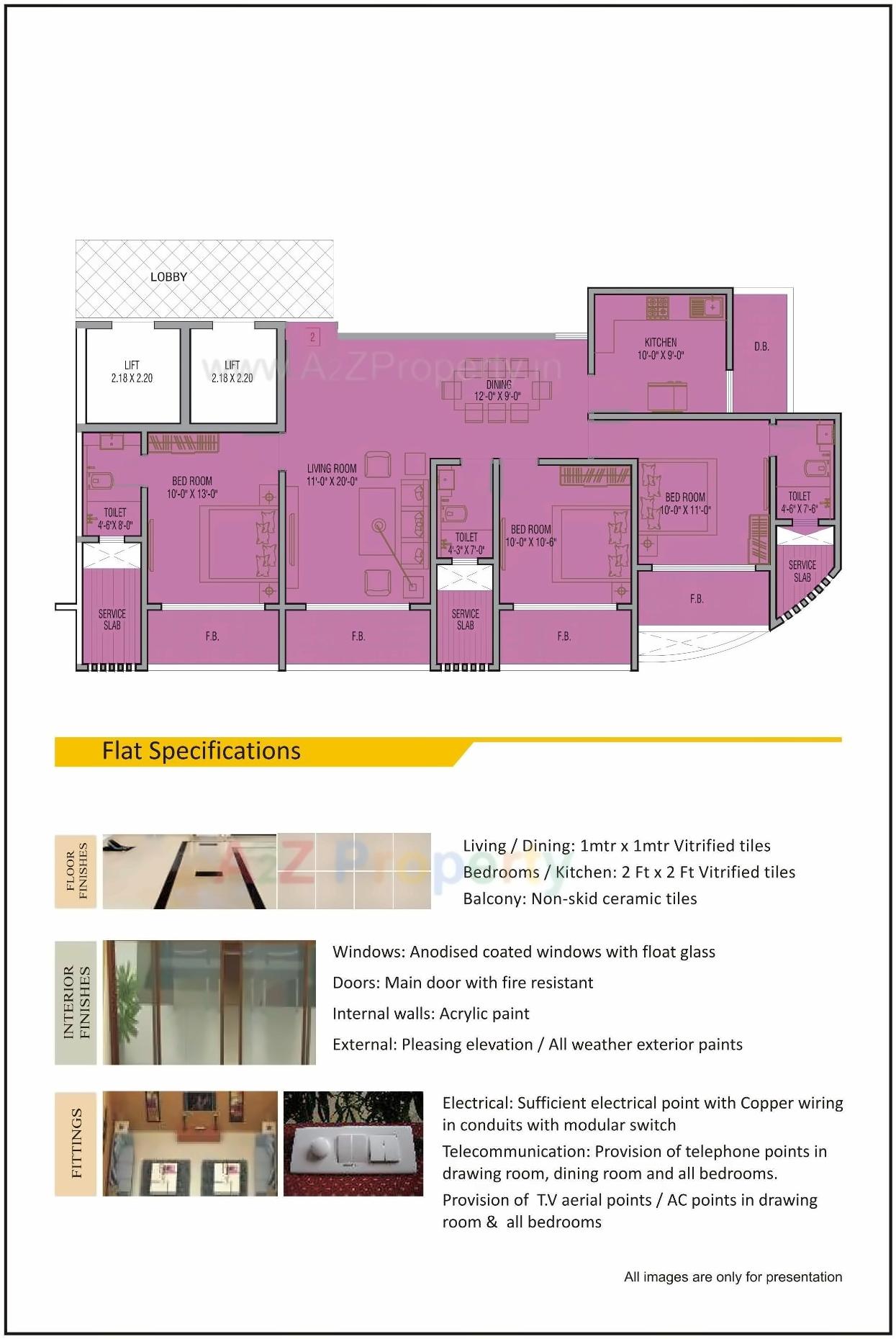 Layout of real estate project Amity Apartments located at Andheri, MumbaiSuburban, Maharashtra