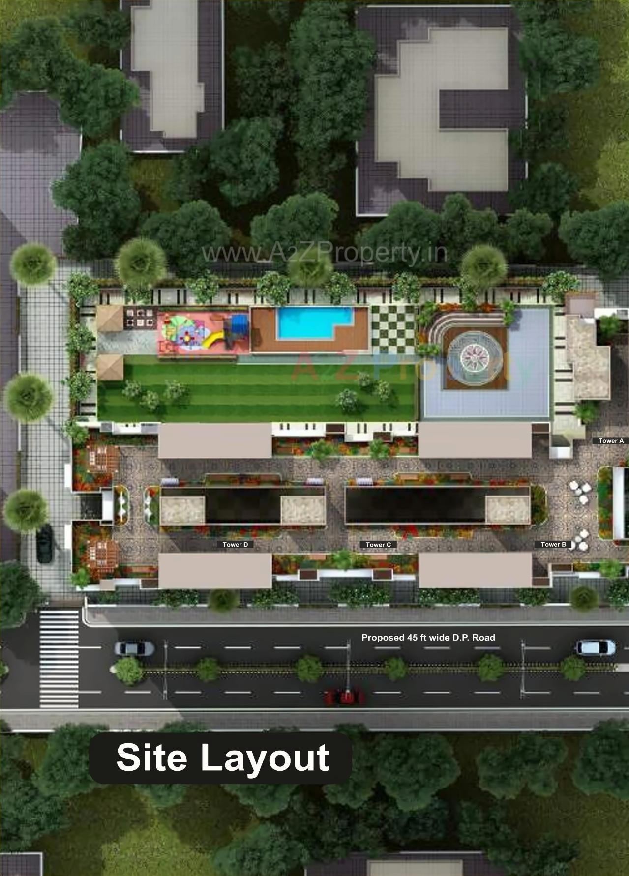 3D Elevation of real estate project Ananda Residency located at Borivali, MumbaiSuburban, Maharashtra