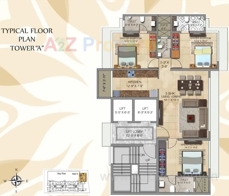 Layout of real estate project Ananda Residency located at Borivali, MumbaiSuburban, Maharashtra
