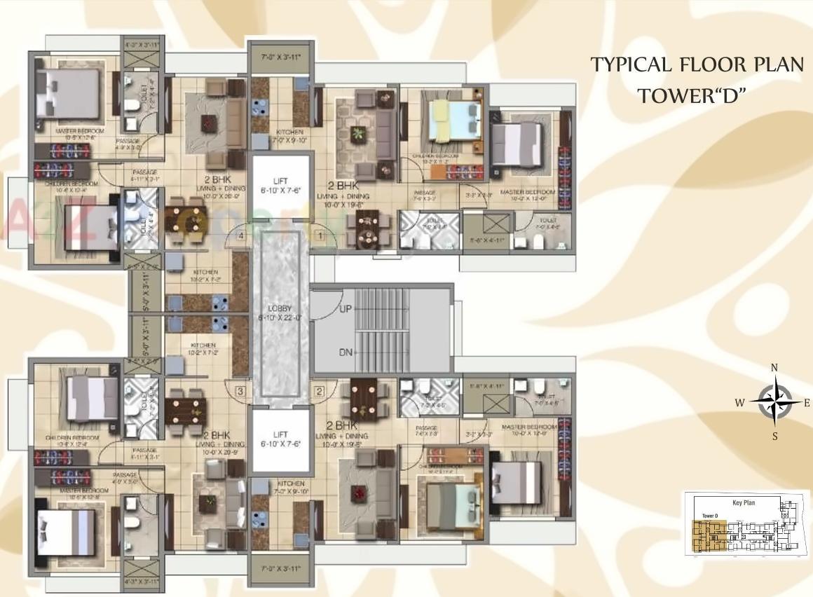Layout of real estate project Ananda Residency located at Borivali, MumbaiSuburban, Maharashtra