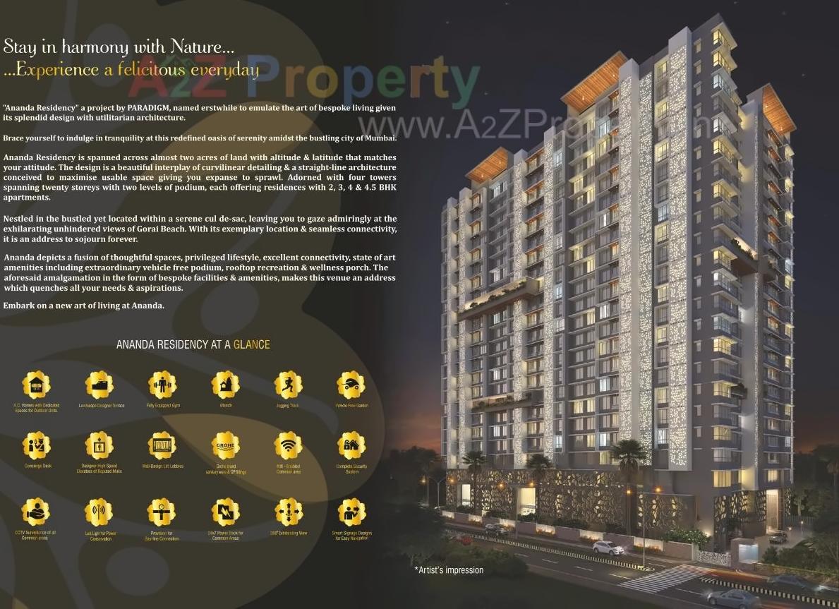  of real estate project Ananda Residency located at Borivali, MumbaiSuburban, Maharashtra