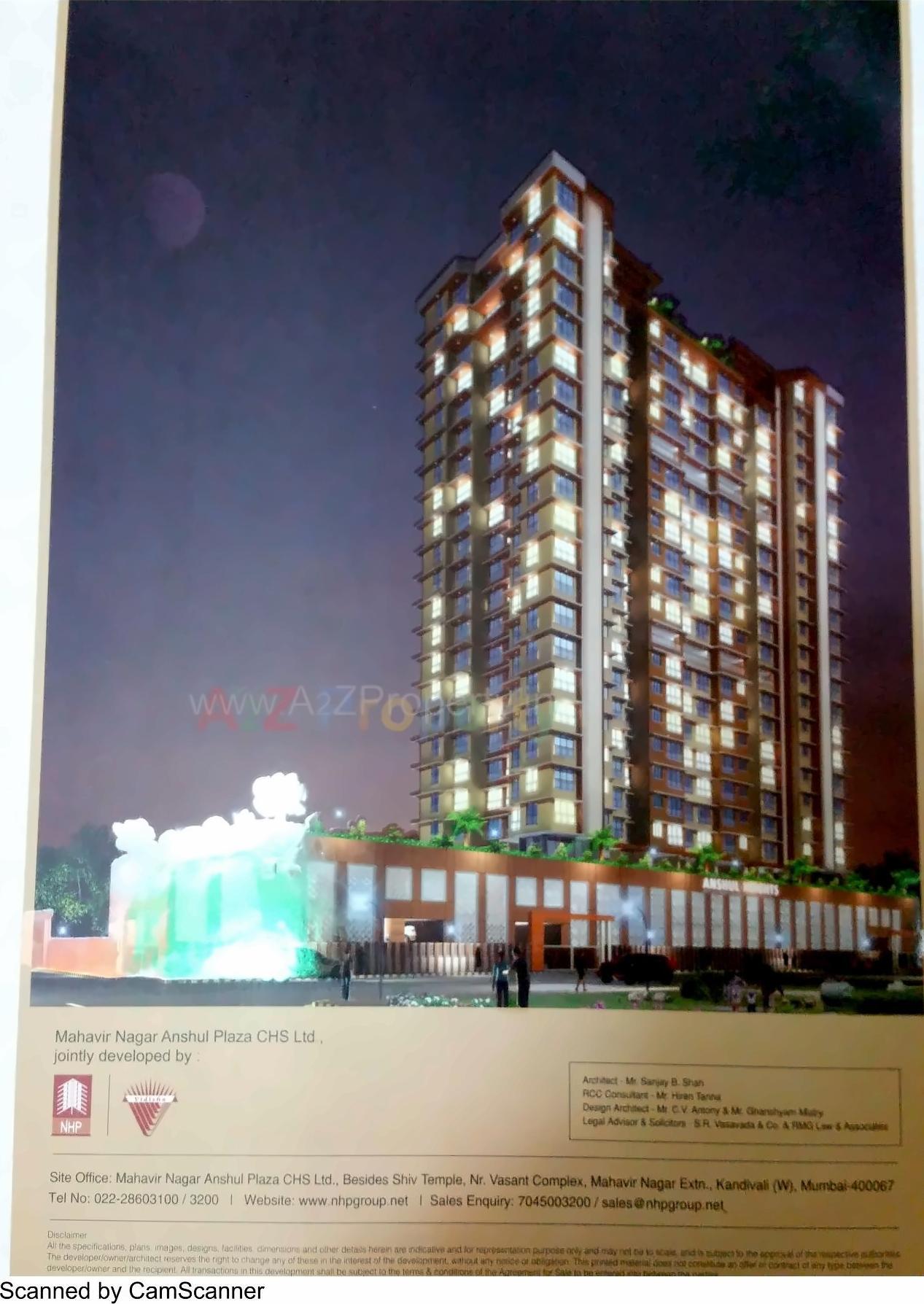 3D Elevation of real estate project Anshul Heights located at Borivali, MumbaiSuburban, Maharashtra