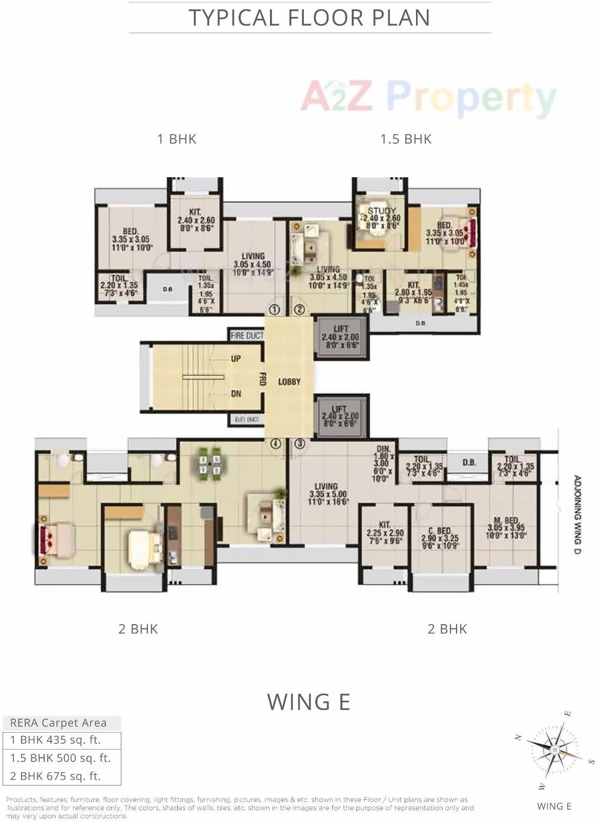 Layout of real estate project Anutham located at Kurla, MumbaiSuburban, Maharashtra