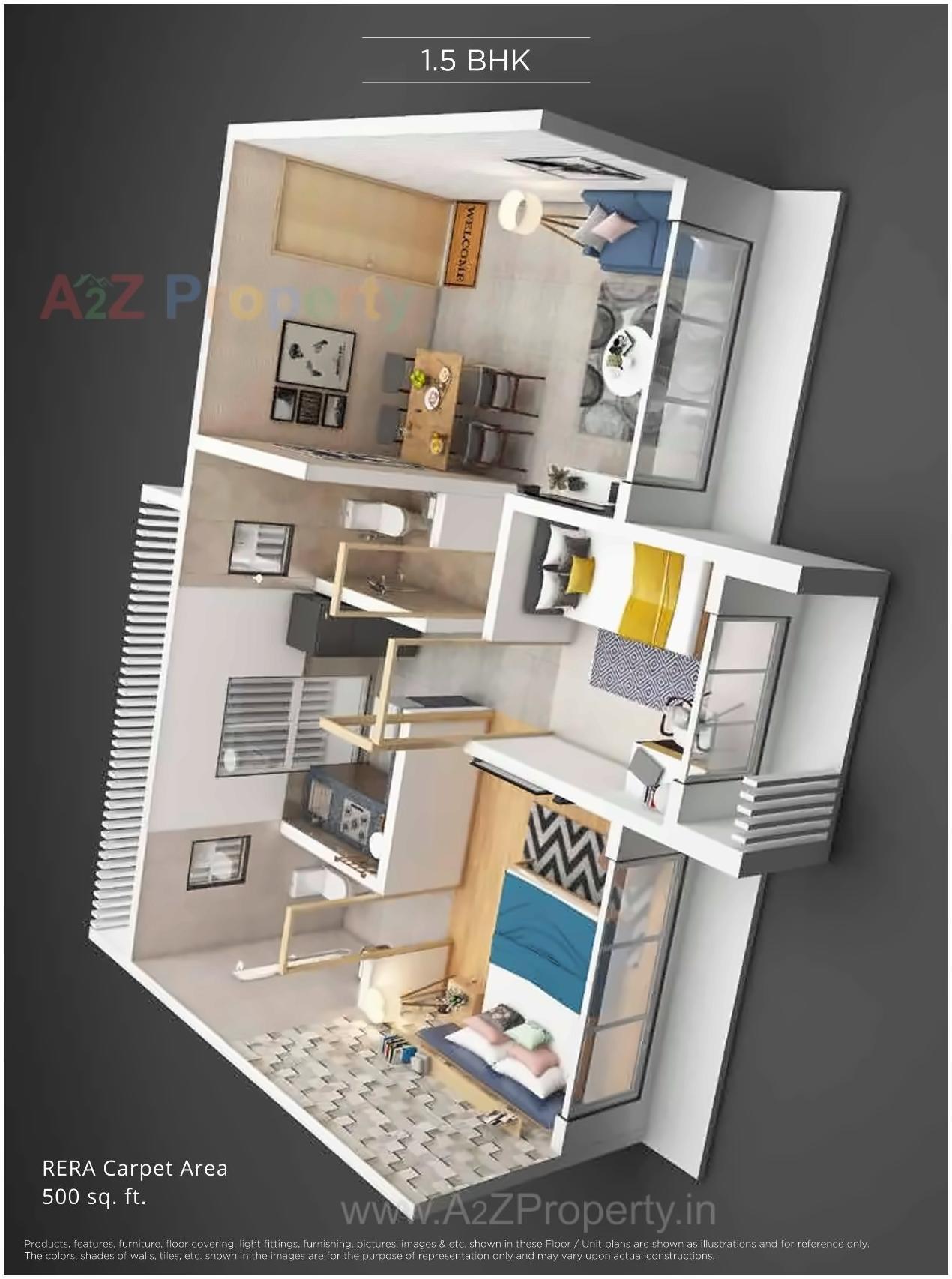 Layout of real estate project Anutham located at Kurla, MumbaiSuburban, Maharashtra