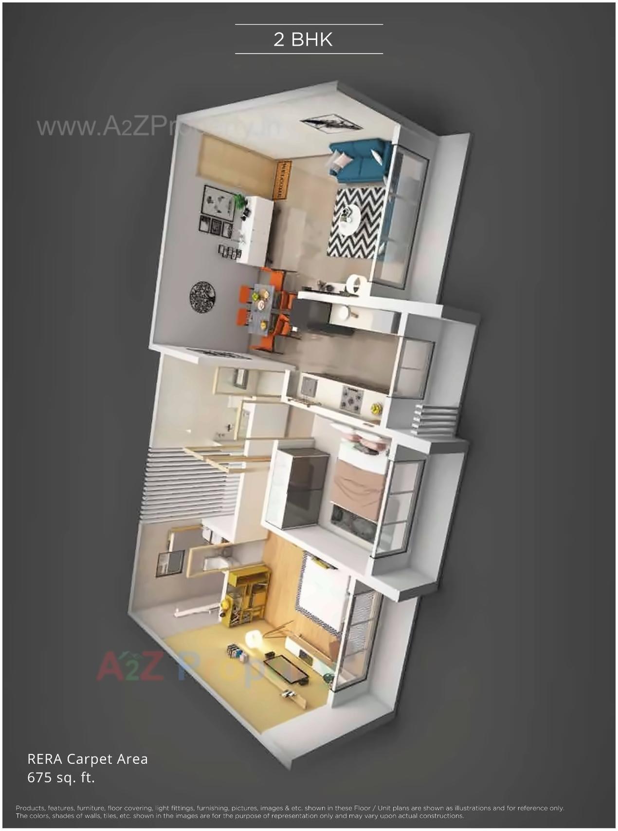 Layout of real estate project Anutham located at Kurla, MumbaiSuburban, Maharashtra