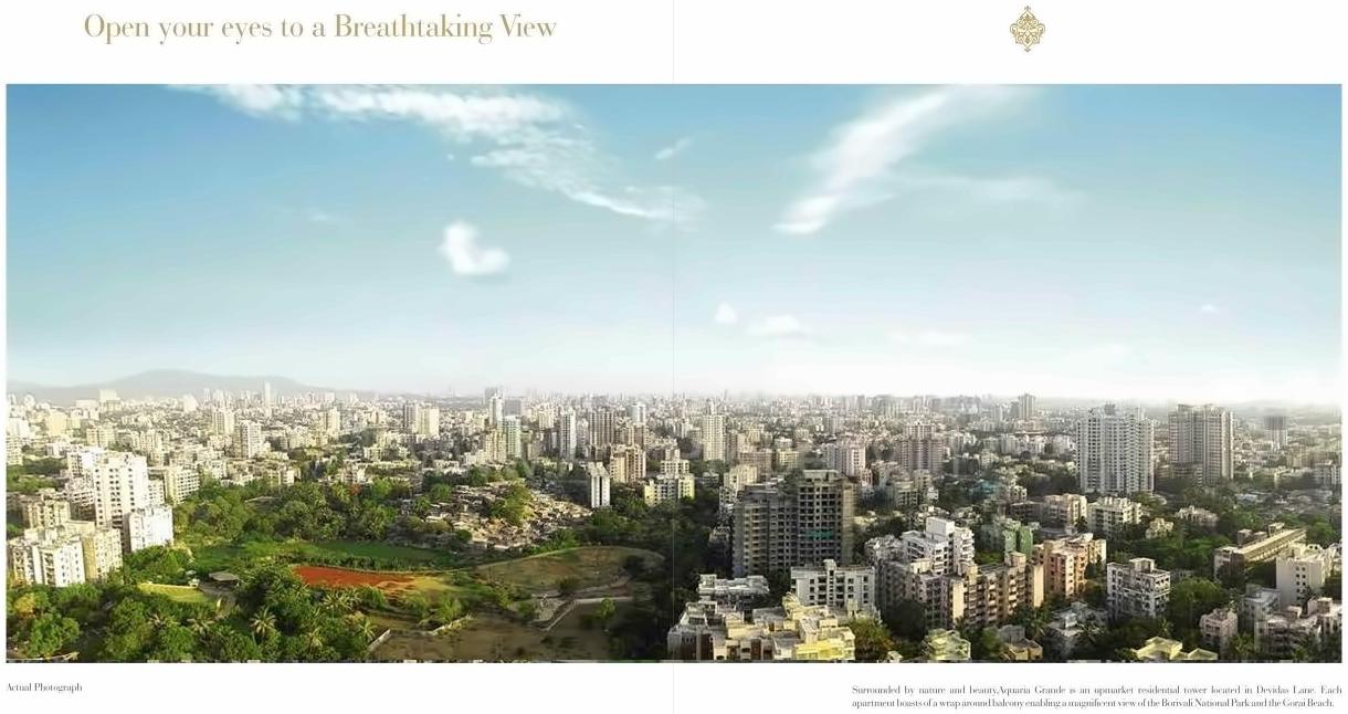 3D Elevation of real estate project Aquaria Grande, B Floor 33 located at Borivali, MumbaiSuburban, Maharashtra