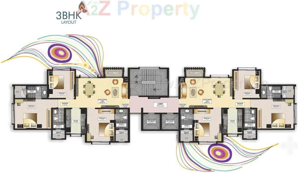 Layout of real estate project Arham Brindavan located at Kurla, MumbaiSuburban, Maharashtra