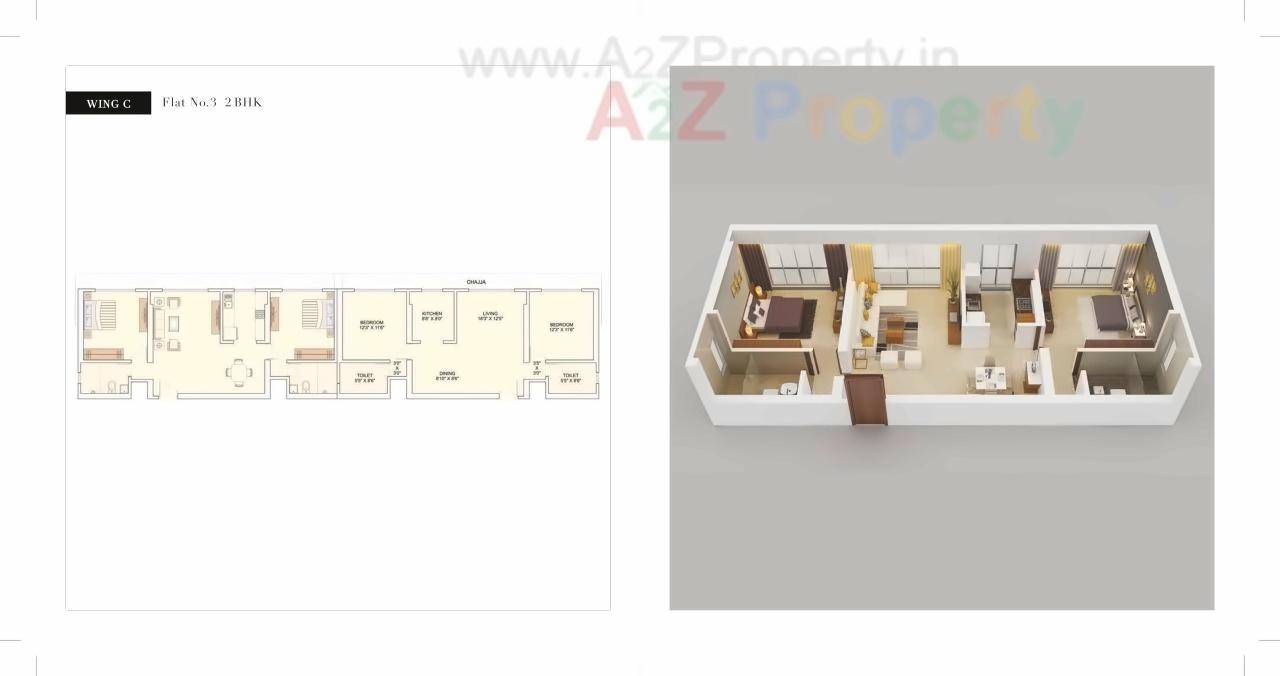 Layout of real estate project Arista located at Borivali, MumbaiSuburban, Maharashtra
