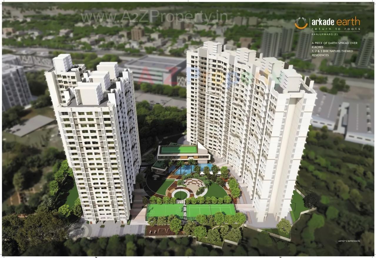 3D Elevation of real estate project Arkade Earth   Fern located at Kurla, MumbaiSuburban, Maharashtra
