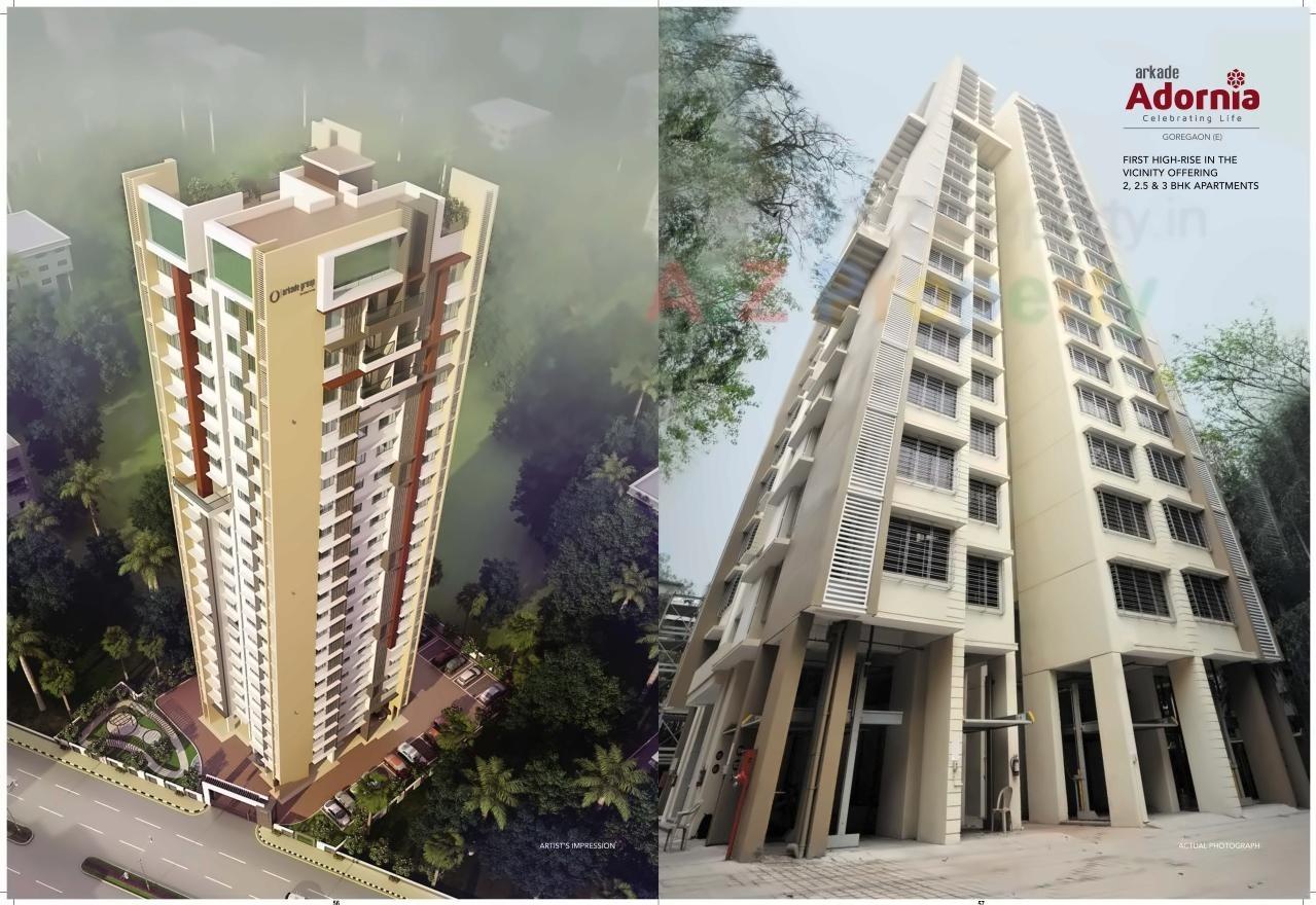 3D Elevation of real estate project Arkade Earth   Fern located at Kurla, MumbaiSuburban, Maharashtra