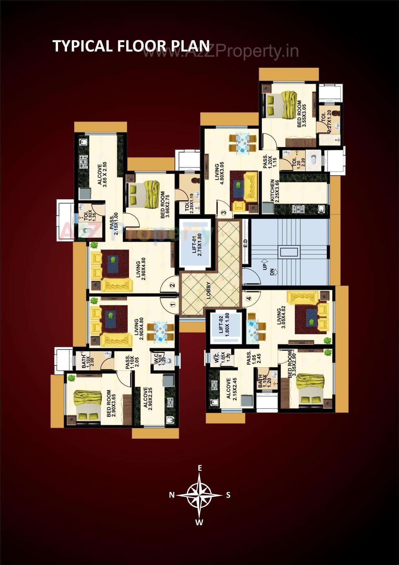 Layout of real estate project Arpit located at Andheri, MumbaiSuburban, Maharashtra