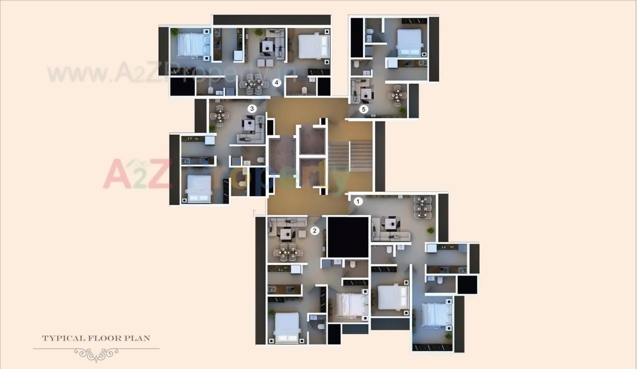 Layout of real estate project Avant Heritage located at Andheri, MumbaiSuburban, Maharashtra